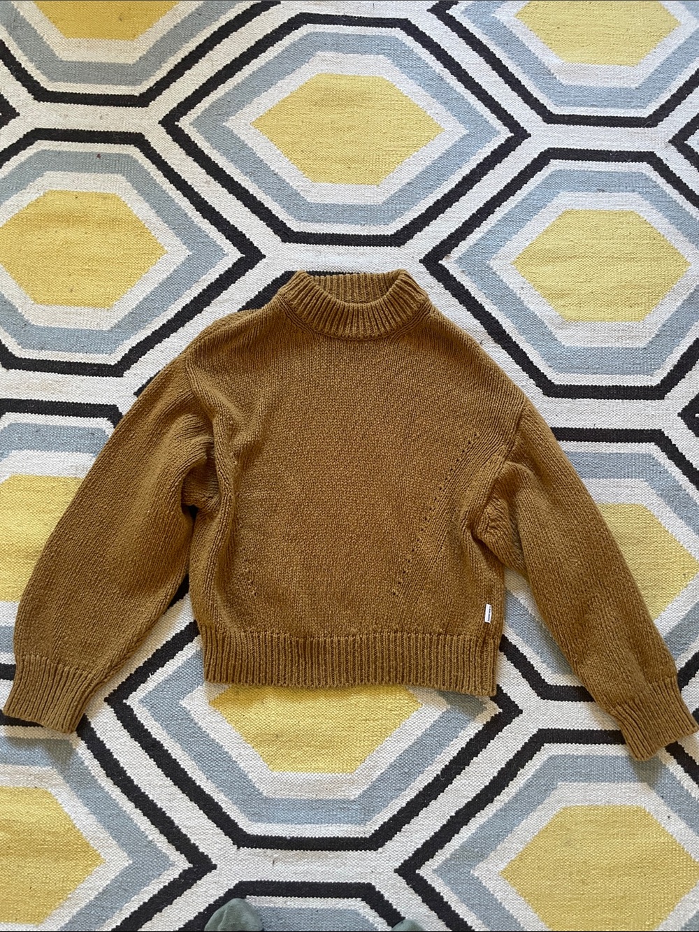 Women's Crewneck Le bon shoppe Zoe Knit Sweater in Dijon